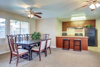 Kitchen area in clubhouse